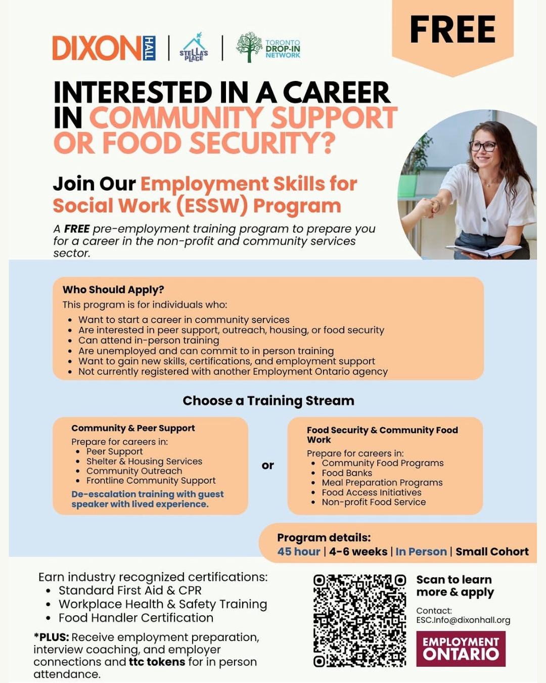 Image for Employment Skills for Social Work (ESSW) Training Program with Dixon Hall